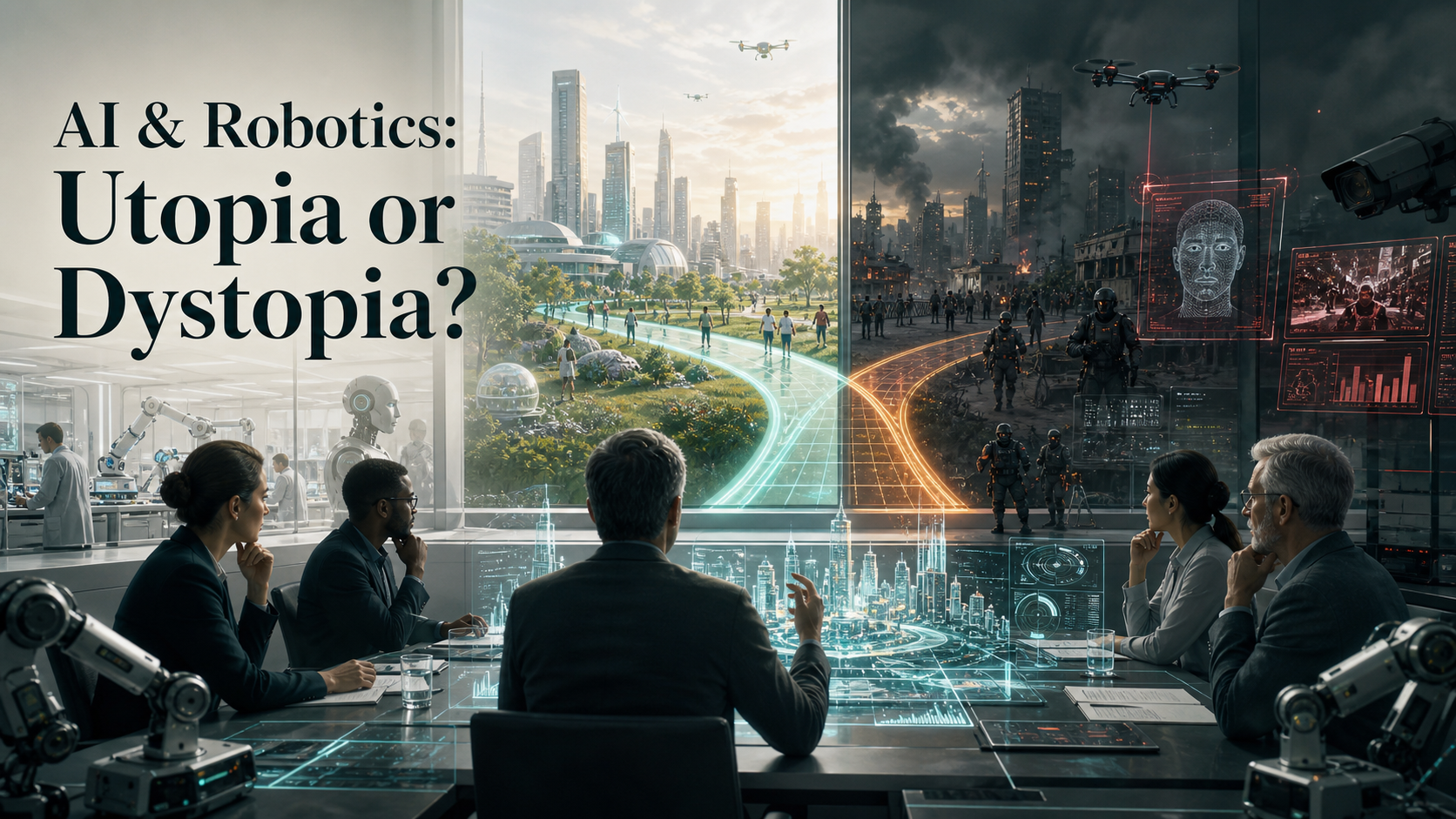 Policy leaders weighing utopian and dystopian AI and robotics futures